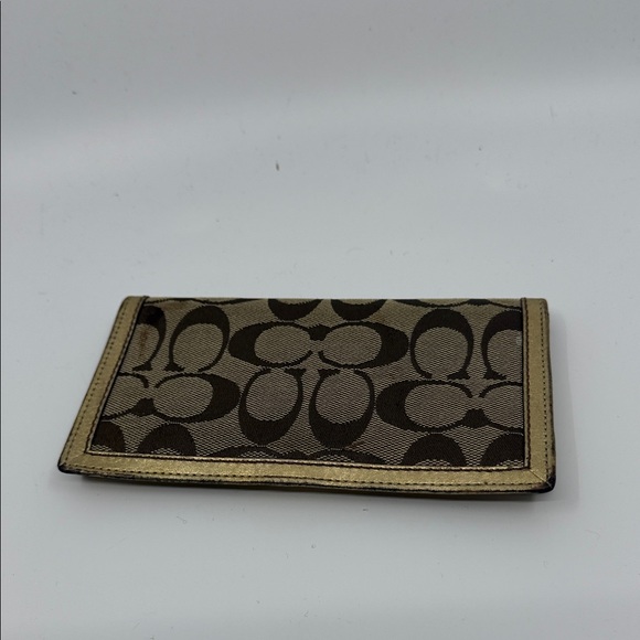 Gold Leather Women's Wallet - Picture 2 of 3